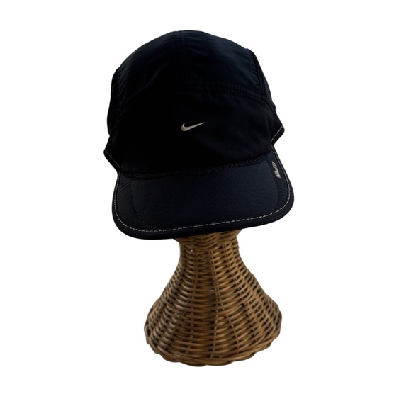 Nike Accessories - Nike Dri-FIT Black Running Cap Adjustable Mesh Hat Athletic‎ Minimalist Sporty